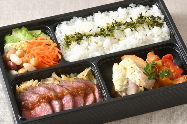 牛ザブトンのステーキ弁当